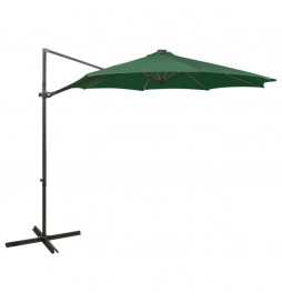 Parasol déporté avec mât et...