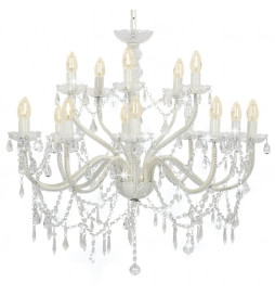 Lustre 2 couches Blanc 15...