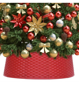 Jupe de sapin de Noël Rouge...