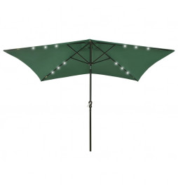 Parasol avec LED et mât en...