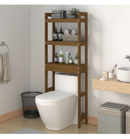 Étagère de toilette Marron...