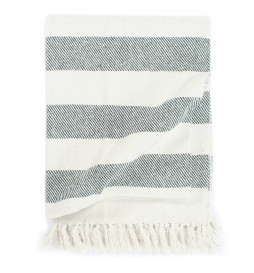 Couverture Coton Rayures...