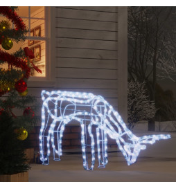 Renne de Noël Blanc froid...