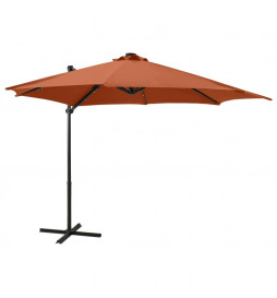 Parasol déporté avec mât et...