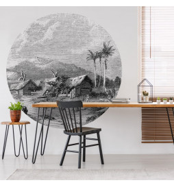 WallArt Papier peint cercle...