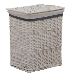 Panier à linge Blanc Saule