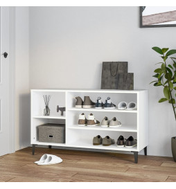 Armoire à chaussures Blanc...
