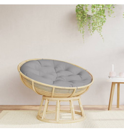 Coussin rond gris Ø 100 x11...