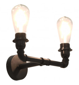 Lampe murale à 2 voies Noir...