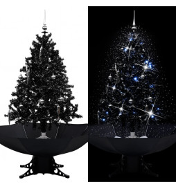 Arbre de Noël neigeux avec...
