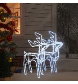 Rennes de Noël 2 pcs Blanc...