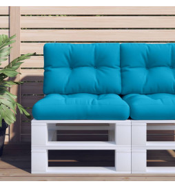 Coussin de palette bleu...