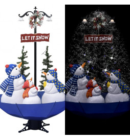 Arbre de Noël neigeux avec...