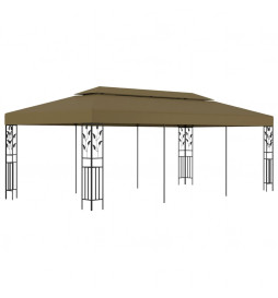 Chapiteau 6x3 m Taupe 180 g/m²