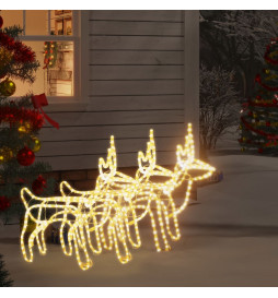 Rennes de Noël 3 pcs Blanc...
