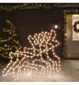 Rennes de Noël avec LED 3...