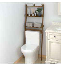 Étagère de toilette Marron...
