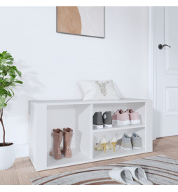 Armoire à chaussures Blanc...