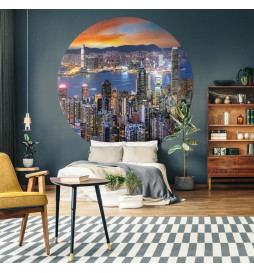 WallArt Papier peint cercle...