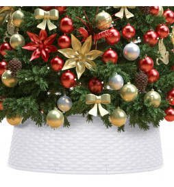 Jupe de sapin de Noël Blanc...