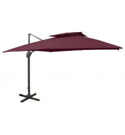 Parasol déporté à double...