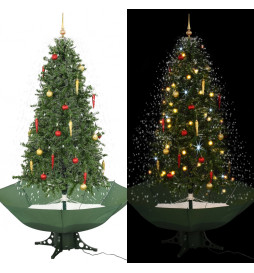 Arbre de Noël neigeux avec...