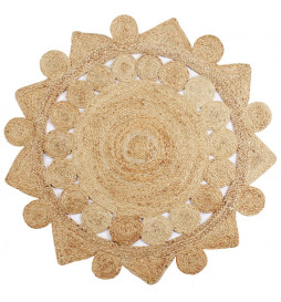 Tapis fait à la main Jute...
