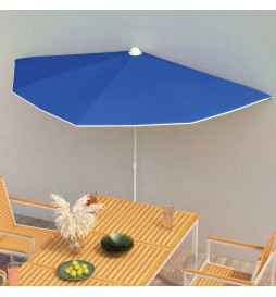 Demi-parasol de jardin avec...