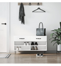 Banc à chaussures blanc...