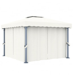 Tonnelle avec rideau 3x3 m...