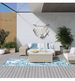 Tapis d'extérieur aqua et...