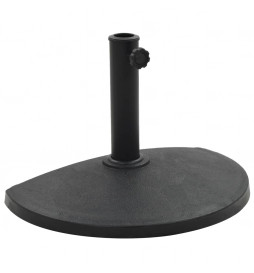 Socle demi-rond de parasol...