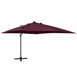 Parasol déporté avec mât et...