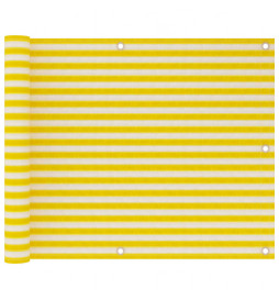 Écran de balcon Jaune et...
