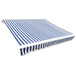 Toit d'auvent Toile Bleu et...