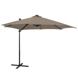 Parasol déporté avec mât et...