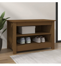 Banc à chaussures Marron...