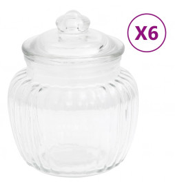 Pots de conservation 6 pcs...
