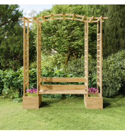 Pergola de jardin avec banc...