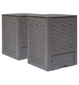 Composteurs de jardin 2 pcs...