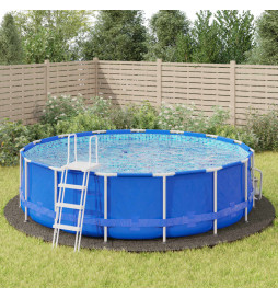 Bâche de piscine gris clair...