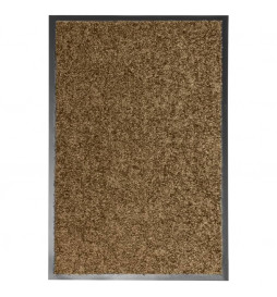 Paillasson lavable Marron...
