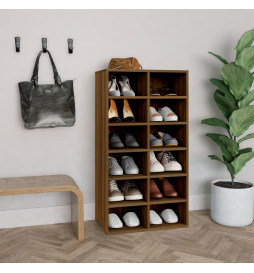 Étagère à chaussures Chêne...