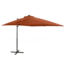 Parasol déporté avec mât et...