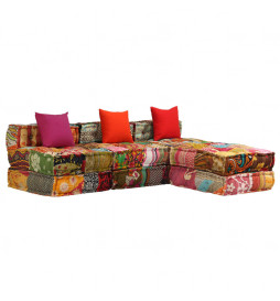 Pouf modulaire à 3 places...