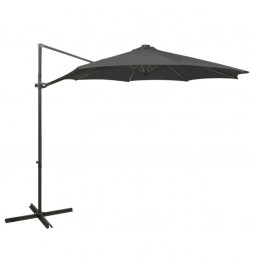 Parasol déporté avec mât et...