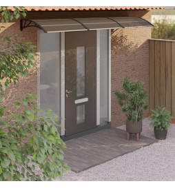 Auvent de porte Noir 300x80...
