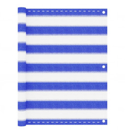 Écran de balcon Bleu et...
