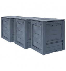 Composteurs de jardin 3 pcs...