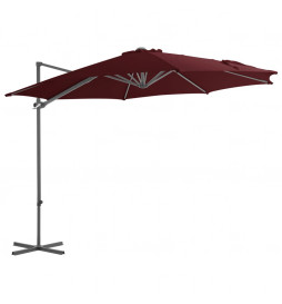 Parasol déporté avec mât en...